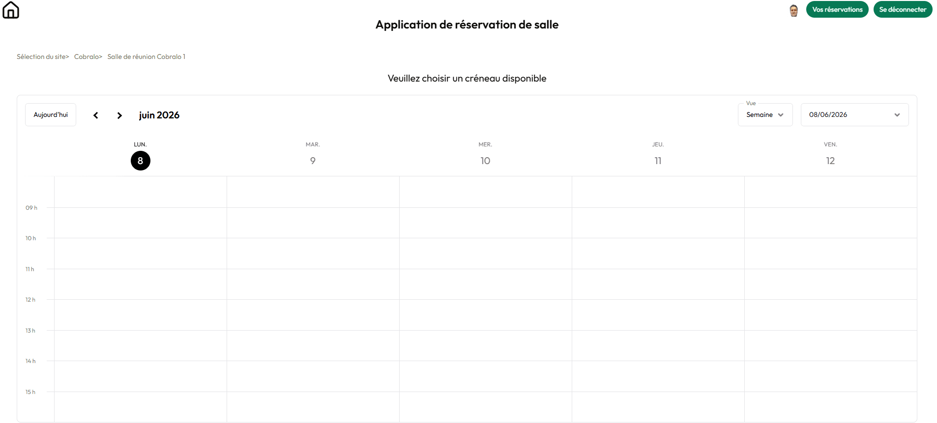 Room Reservation — Réservation de salles multi-sites